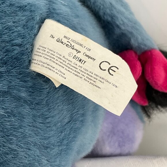 Disney Eeyore Plush Toy Stuffed Animal 13" Kids Detachable Tail - Picture 6 of 6